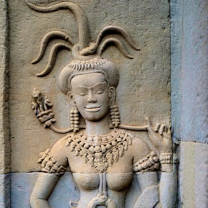Sculpture en pierre dans les temples d’Angkor Wat au Cambodge – Horizons Nouveaux