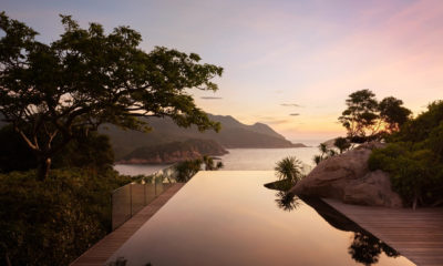 Amanoi au Vietnam, adresse iconique d’Aman surplombant la baie de Vinh Hy entre montagnes sauvages, nature préservée, luxe discret et voyage sur mesure au Vietnam.